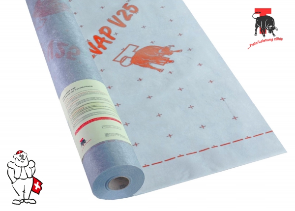 Dampfbremsvlies für Aufsparrendämmung